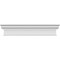 Ekena Millwork 125" Bottom Width x 133 1/2" Top Width x 12"H x 1 1/4"P Craftsman Crosshead CRH12X125 - alternate 1